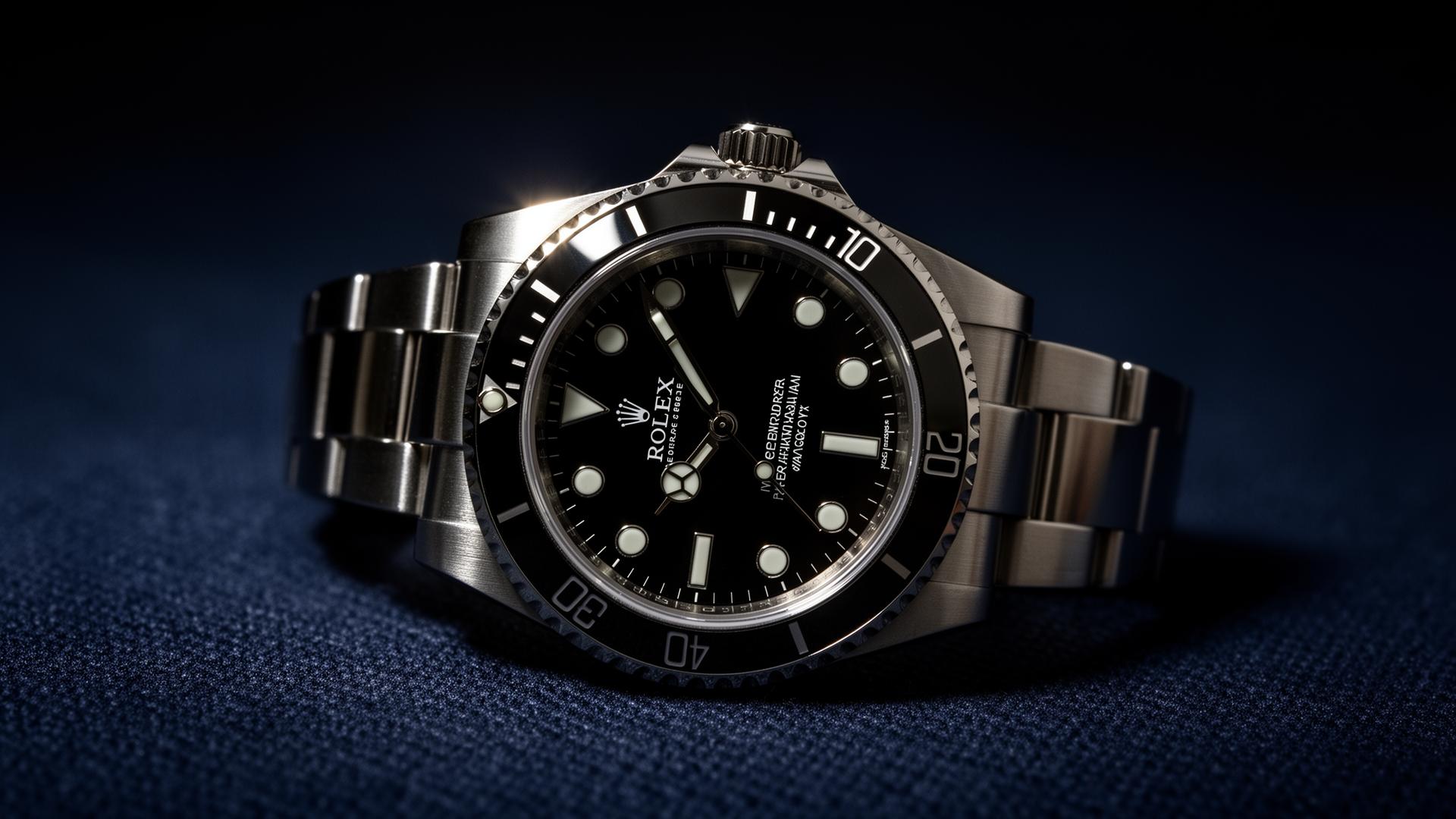 Luxury Swiss chronograph wristwatch with steel bracelet
